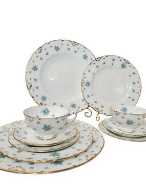 Royal Crown Derby "Kensington" 2 Place Dining Setting